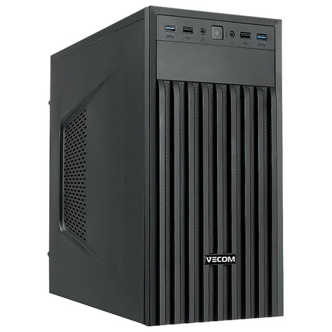 Системный блок VECOM T602 MT, INTEL Celeron G4900, 4 ГБ, 500 ГБ, DOS, черный по низкой цене оптом Краснодар, Москва, Уфа, Казань, Барнаул, Владивосток, Хабаровск, Сахалин, Красноярск, Екатеренбург, 