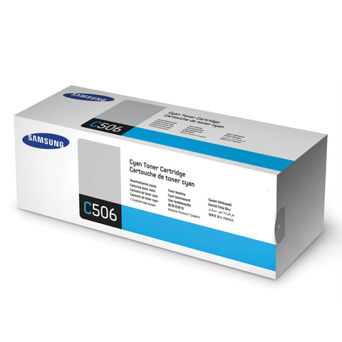 Картридж лазерный SAMSUNG (CLT-C506S) CLP-680/CLX-6260, оригинальный, голубой, ресурс 1500 стр. по низкой цене оптом 