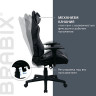 Кресло компьютерное BRABIX "GT Racer GM-100", две подушки, экокожа, черное/серое, 531926