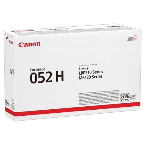 Картридж лазерный CANON (052H) MF421dw / MF426dw / MF428x / MF429x, ресурс 9200 страниц, оригинальный, 2200C002 по низкой цене оптом 