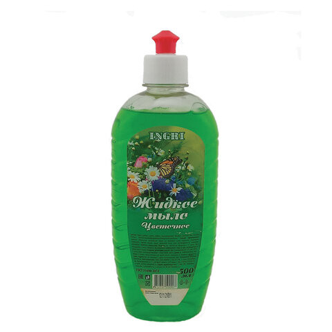 (СКОРО ПРИДЕТ) Мыло жидкое 500 мл INGRI "ЦВЕТОЧНОЕ", пуш-пул, МИНПРОМТОРГ по низкой цене оптом (СКОРО ПРИДЕТ) Мыло жидкое 500 мл INGRI "ЦВЕТОЧНОЕ", пуш-пул, МИНПРОМТОРГ по низкой цене оптом