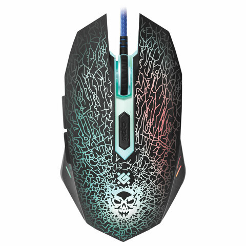 Мышь проводная игровая DEFENDER Shock GM-110L, USB, 5 кнопок + 1 колесо-кнопка, оптическая, черная, 52110 по низкой цене оптом 