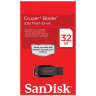 Флеш-диск 32 GB, SANDISK Cruzer Blade, USB 2.0, черный/красный, SDCZ50-032G-B35 по низкой цене оптом 