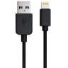 Кабель USB 2.0-Apple Lightning, 1 м, RED LINE, для подключения IPhone (IPad), черный, УТ000008646 по низкой цене оптом Краснодар, Москва, Уфа, Казань, Барнаул, Владивосток, Хабаровск, Сахалин, Красноярск, Екатеренбург, 