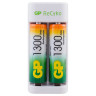 Зарядное устройство GP с аккумуляторами, AA 1300 mAh 2 шт. + AAA 650 mAh 2 шт., E211130/65-2CRB4, E21113065-2CRB4 по низкой цене оптом 