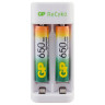 Зарядное устройство GP с аккумуляторами, AA 1300 mAh 2 шт. + AAA 650 mAh 2 шт., E211130/65-2CRB4, E21113065-2CRB4 по низкой цене оптом 