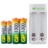 Зарядное устройство GP с аккумуляторами, AA 1300 mAh 2 шт. + AAA 650 mAh 2 шт., E211130/65-2CRB4, E21113065-2CRB4 по низкой цене оптом 