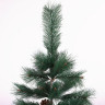 Ель новогодняя искусственная "Velvet Pinewood" 120 см, с инеем и шишками, ПВХ, ЗОЛОТАЯ СКАЗКА, 591702 по низкой цене оптом 
