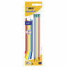 Карандаши чернографитные BIC Evolution "Stripes", НАБОР 3 шт., HB, с ластиком, блистер, 8902781 по низкой цене оптом Краснодар, Москва, Уфа, Казань, Барнаул, Владивосток, Хабаровск, Сахалин, Красноярск, Екатеренбург, 