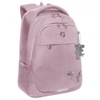 Рюкзак GRIZZLY школьный, анатомическая спинка, 2 отделения, для девочек, "COLIBRI", розовый, 40х29х20 см, RD-540-2/2