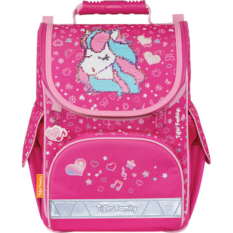 Ранец TIGER FAMILY для начальной школы, Nature Quest, "Musical Pony" (Pink), 35х31х19 см, 270208 по низкой цене оптом 