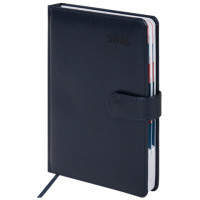 Ежедневник датированный 2026 А5 148х218мм GALANT Ritter, под кожу, темно-синий, 117492