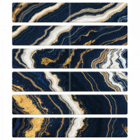 Закладки для книг МАГНИТНЫЕ, "АССОРТИ 5 ДИЗАЙНОВ ABSTRACTION", набор 6 штук, 60x20 мм, FUNSTER, 116653