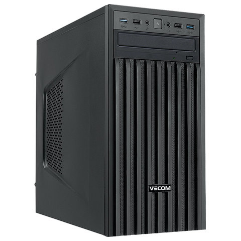 Системный блок VECOM T606 MT, INTEL Pentium Gold G5400, 4 ГБ, 500 ГБ, DVD-RW, DOS, черный по низкой цене оптом Краснодар, Москва, Уфа, Казань, Барнаул, Владивосток, Хабаровск, Сахалин, Красноярск, Екатеренбург, 