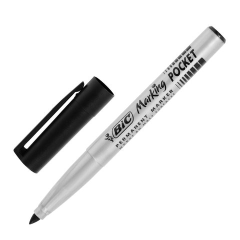 Маркер перманентный (нестираемый) BIC "Marking Fine", ЧЕРНЫЙ, круглый наконечник, 1,2-4,2 мм, 8209021 по низкой цене оптом 