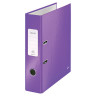 Папка-регистратор LEITZ, механизм 180°, покрытие пластик, 80 мм, фиолетовая, 10101268
