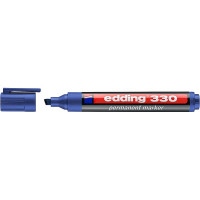 Маркер перманентный edding 330, скошенный наконечник, 1-5 мм Синий