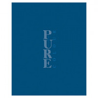 Тетрадь А5 96л. HATBER-ECO скоба, офсет №2 ЭКОНОМ, клетка, обложка картон,PUREcolour_Голубика 092123, 96Т5C1_34813