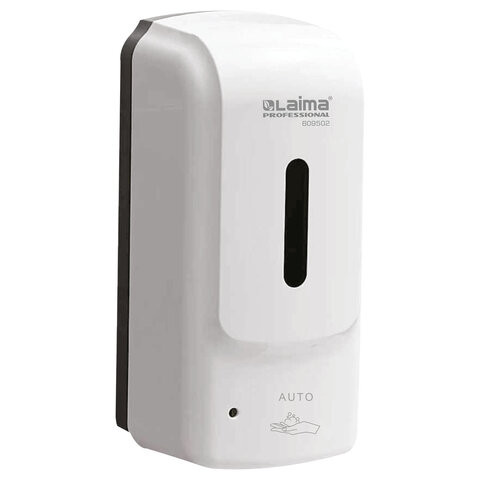 Дозатор для жидкого мыла-пены LAIMA PROFESSIONAL SUPER, НАЛИВНОЙ, СЕНСОРНЫЙ, 1 л, ABS-пластик, белый, 609502 по низкой цене оптом 