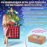 Фетровый адвент-календарь 100x50 см, 24 украшения, 31 задание + 1 в подарок, 3 м гирлянда, ЗОЛОТАЯ СКАЗКА, 592140 по низкой цене оптом 