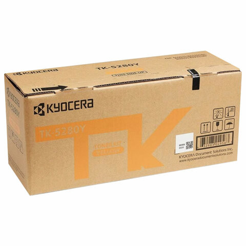 Тонер-картридж KYOCERA (TK-5280Y) M6235cidn/M6635cidn/P6235cdn, желтый, ресурс 11000 страниц, оригинальный, 1T02TWANL0 по низкой цене оптом 