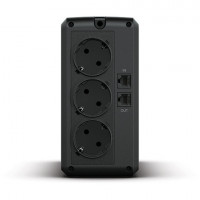 Источник бесперебойного питания CYBERPOWER UT650EG,650VA(360W),3 евророзетки,2 розетк