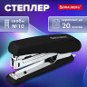 Степлер №10 BRAUBERG "Standard", до 20 листов, черный, 272754 по низкой цене оптом 