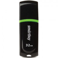 Флеш-диск 32 GB, SMARTBUY Paean, USB 2.0, черный, SB32GBPN-K