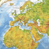 Карта мира физическая 101х66 см, 1:29М, с ламинацией, интерактивная, в тубусе, BRAUBERG, 112378 по низкой цене оптом 