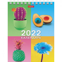 Календарь-домик настольный на гребне, 2022 год, 105х160 мм, вертикальный, "Краски радости", HATBER, 12КД6гр_24953