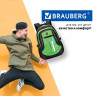 Рюкзак BRAUBERG HIGH SCHOOL универсальный, 3 отделения, "Лайм", черный/салатовый, 46х31х18 см, 225524