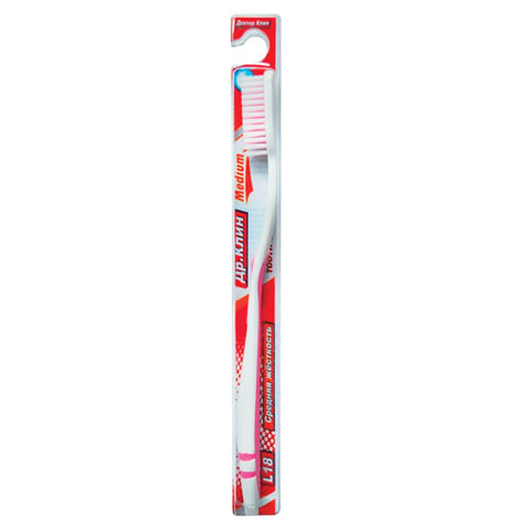 Зубная щетка DR.CLEAN (Доктор Клин) L18, средняя, YGIR-170 по низкой цене оптом 