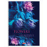 Тетрадь А4 96л. HATBER гребень, клетка, обложка картон, Beautiful flowers (микс в спайке), 086261, 96Т4В1гр по низкой цене оптом 