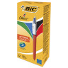 Ручка шариковая автоматическая BIC "4 Colours", 4 цвета (синий, черный, красный, зеленый), узел 0,8 мм, линия письма 0,3 мм, 889971 по низкой цене оптом 