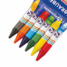 Восковые карандаши BRAUBERG/ПИФАГОР, 6 цветов, 222961