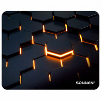 Коврик для мыши SONNEN "HOT CELLS" резина+ткань, 250х200х2мм, 513955