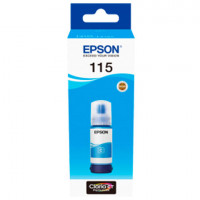 Чернила EPSON 115 (C13T07D24A) для СНПЧ L8160/L8180, голубые, объем 70 мл, ОРИГИНАЛЬНЫЕ,  C13T07D24A