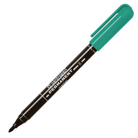 Маркер перманентный CENTROPEN 2836, ЗЕЛЕНЫЙ, круглый наконечник, 2 мм, 6 2836 0010 по низкой цене оптом 