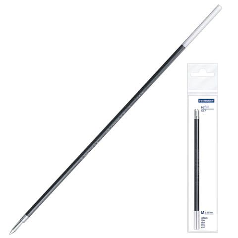 Стержни шариковые STAEDTLER в НАБОРЕ из 2 шт., 135 мм, СИНИЕ, узел 1 мм, линия письма 0,45 мм, 457 M-3 по низкой цене оптом 