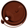 Крышка с питейником для бумажного стакана ДИАМЕТР 90мм матовая коричневая ПП, ВЗЛП, ШК2246, 3001М/Кор - Посуда одноразовая | СнабС