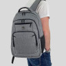 Рюкзак HEIKKI SECURE (ХЕЙКИ) универсальный, 2 отделения, отделение для ноутбука, серый, 46x31x19 см, 273895 по низкой цене оптом Рюкзак HEIKKI SECURE (ХЕЙКИ) универсальный, 2 отделения, отделение для ноутбука, серый, 46x31x19 см, 273895 по низкой цене оптом