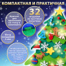 Фетровая ель с игрушками 102х68 см, 32 украшения, 3 м гирлянда, ЗОЛОТАЯ СКАЗКА, 592141 по низкой цене оптом 