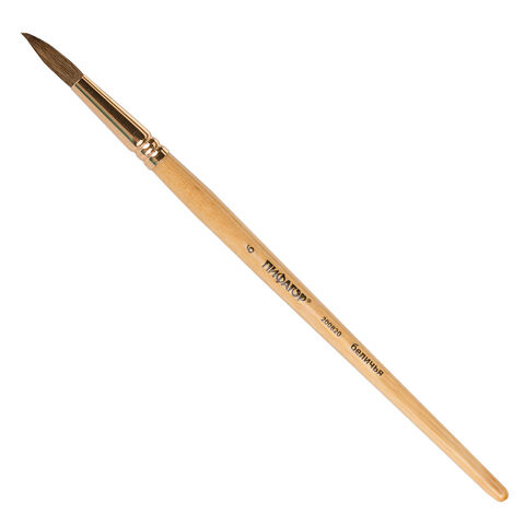 Кисть ПИФАГОР, белка, круглая, № 6, 200820 по низкой цене оптом 