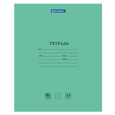 Тетрадь BRAUBERG "EXTRA" 24 л., клетка, плотная бумага 80 г/м2, обложка картон, 105710 по низкой цене оптом 