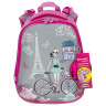 Ранец BRAUBERG PREMIUM, 2 отделения, с брелком, Paris cycling, 38х29х16 см, 227813 по низкой цене оптом 