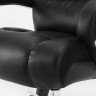 Кресло офисное BRABIX PREMIUM "Bomer HD-007", НАГРУЗКА до 250 кг, рециклированная кожа, хром, черное, 531939 по низкой цене оптом 