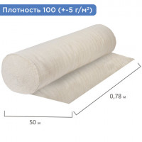 Полотно НЕТКОЛ, Узбекистан, рулон 0,75х50 м, плотность 100 (±5) г/м2, в пакете, LAIMA, 600931