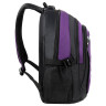 Рюкзак BRAUBERG HIGH SCHOOL универсальный, 3 отделения, "Мамба", черный/фиолетовый, 46х31х18 см, 225525