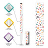 Ручка шариковая BRAUBERG SOFT TOUCH GRIP "CONFETTI", СИНЯЯ, мягкое покрытие, узел 0,7 мм, 143723 по низкой цене оптом 