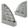 Лоток вертикальный для бумаг BRAUBERG "Standard", 245х70х295 мм, серый, 237221 по низкой цене оптом 